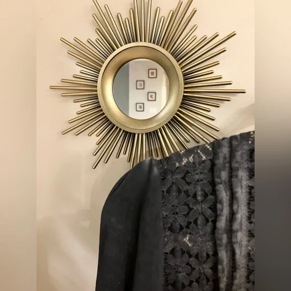 NWOT POL Textured Navy Blue/Grey Mini Dress/Tunic with Amazing Detailing - Picture 3 of 8